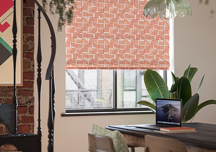 Maze, Orange - Roman Blind - Image 5